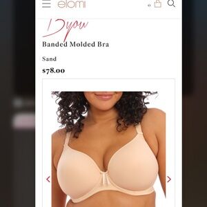 Elomi Cream Molded Cup Bra Intimates